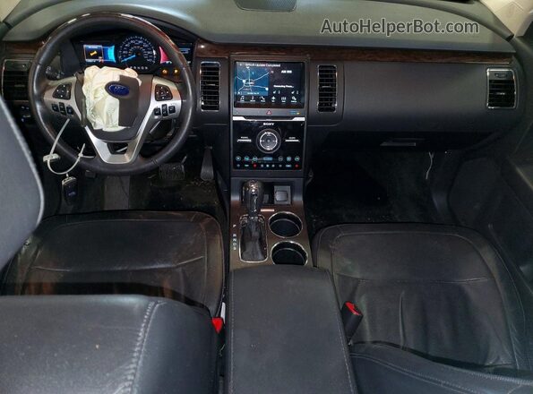 2FMHK6D82GBA01381 2016 FORD FLEX Blue Вид панелі приладів