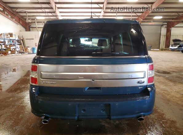 2FMHK6D82GBA01381 2016 FORD FLEX Blue Вид ззаду