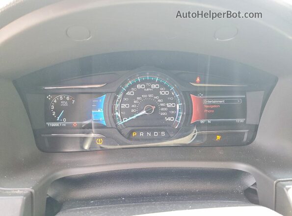 2FMHK6D83GBA10333 2016 FORD FLEX Silver Vista del cuadro de instrumentos