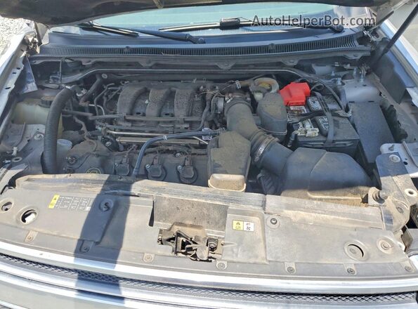 2FMHK6D83GBA10333 2016 FORD FLEX Silver Vista del compartimento del motor