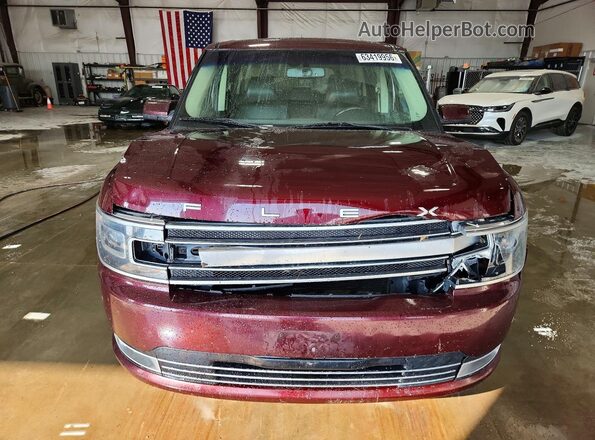 2FMHK6D84HBA01139 2017 FORD FLEX Maroon წინა ხედი