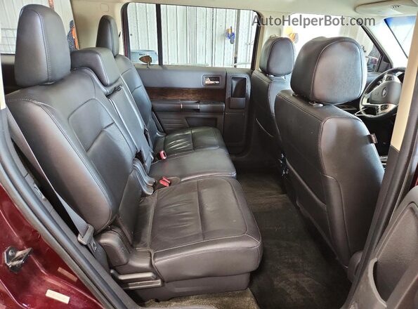 2FMHK6D84HBA01139 2017 FORD FLEX Maroon უკანა სალონის ხედი