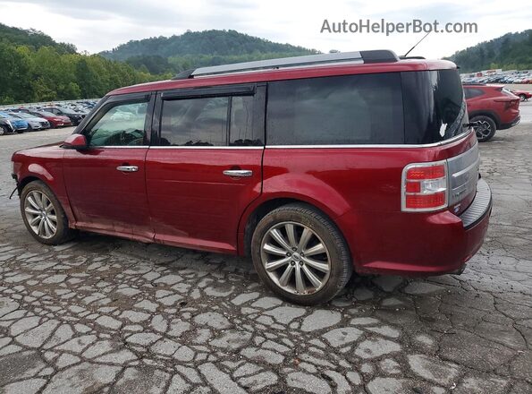 2FMHK6D85GBA00306 2016 FORD FLEX Red Trasero izquierdo