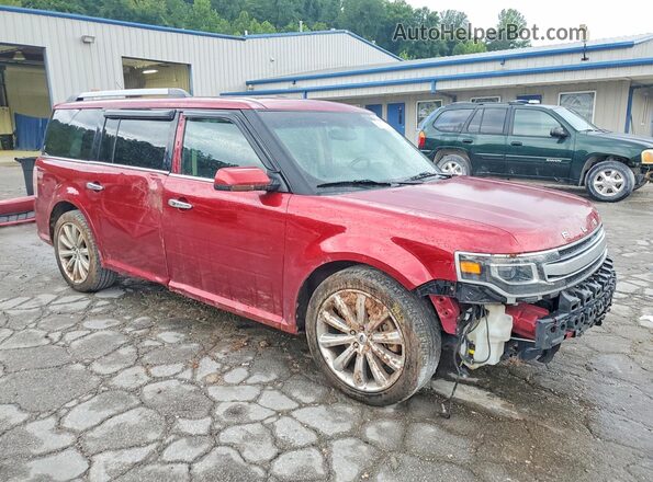 2FMHK6D85GBA00306 2016 FORD FLEX Red Delantero derecho