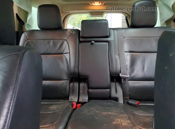 2FMHK6D85GBA00306 2016 FORD FLEX Red Vista de los asientos traseros