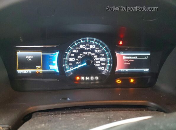 2FMHK6D85GBA00306 2016 FORD FLEX Red Vista del cuadro de instrumentos