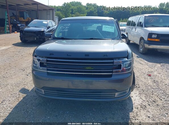 2FMHK6D85KBA20158 2019 FORD FLEX Gray Вид щитка приладів