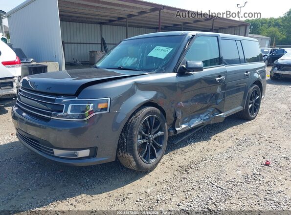 2FMHK6D85KBA20158 2019 FORD FLEX Gray Передня ліва чверть