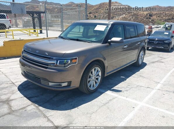 2FMHK6D85KBA35582 2019 FORD FLEX Brown Передня ліва чверть