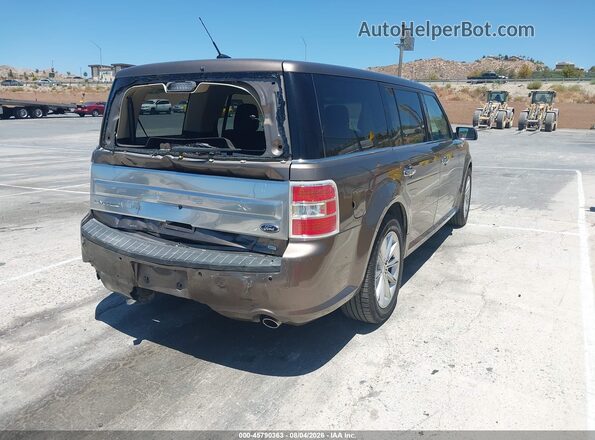 2FMHK6D85KBA35582 2019 FORD FLEX Brown Задня права чверть