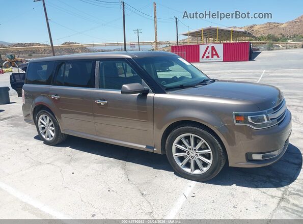 2FMHK6D85KBA35582 2019 FORD FLEX Brown Вид задньої частини салону