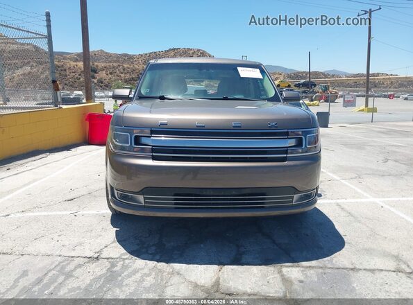 2FMHK6D85KBA35582 2019 FORD FLEX Brown Вид щитка приладів