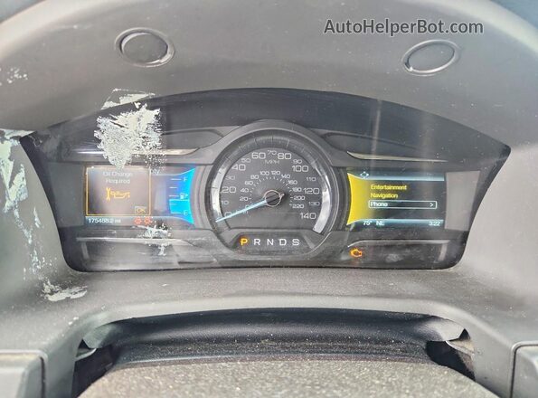2FMHK6D87KBA06262 2019 FORD FLEX Charcoal ხელსაწყოთა პანელის ხედი