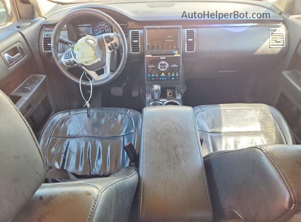 2FMHK6D87KBA29654 2019 FORD FLEX Silver Widok deski rozdzielczej