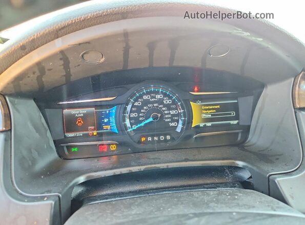 2FMHK6D87KBA29654 2019 FORD FLEX Silver Widok zestawu wskaźników