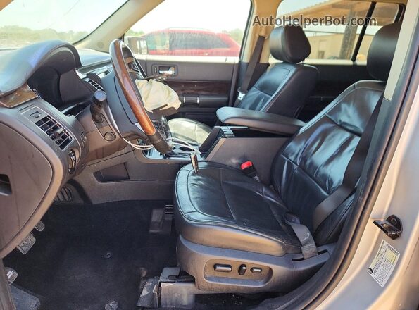 2FMHK6D87KBA29654 2019 FORD FLEX Silver Widok wnętrza z przodu