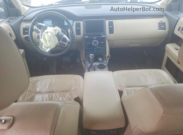 2FMHK6D88KBA20767 2019 FORD FLEX Белый Вид панели приборов