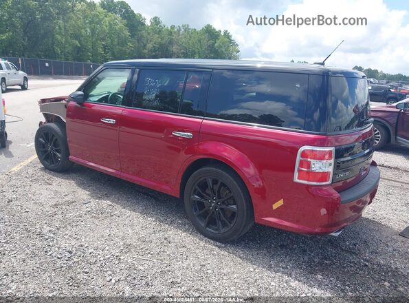 2FMHK6D88KBA26164 2019 FORD FLEX Red Trasero izquierdo