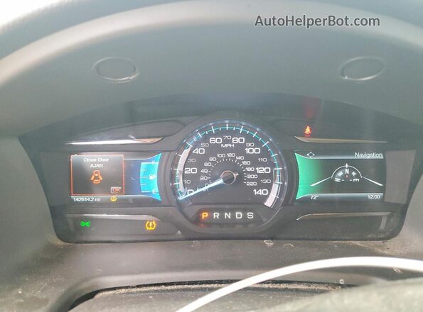 2FMHK6D89KBA10541 2019 FORD FLEX Silver Вид щитка приладів
