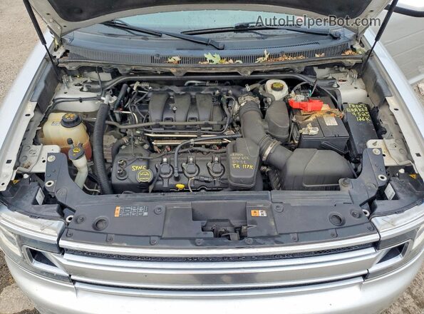 2FMHK6D89KBA10541 2019 FORD FLEX Silver Вид підкапотного простору