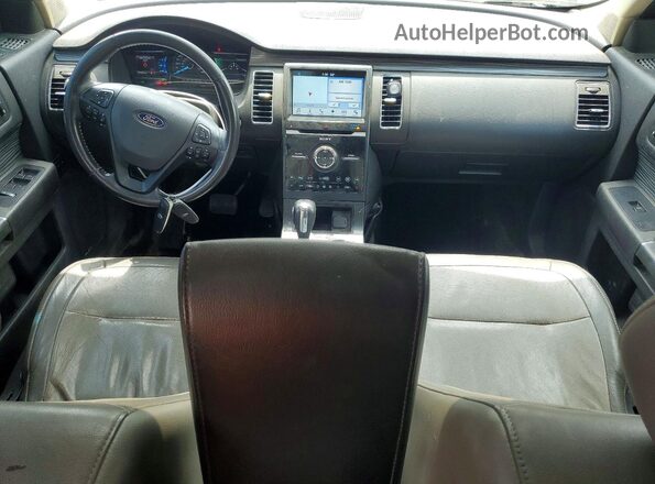2FMHK6D8XHBA08452 2017 FORD FLEX Black Вид панелі приладів