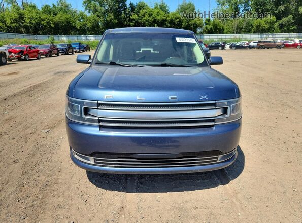 2FMHK6D8XKBA06188 2019 FORD FLEX Blue Widok z przodu