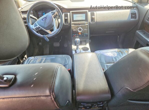 2FMHK6D8XKBA06188 2019 FORD FLEX Blue Widok deski rozdzielczej