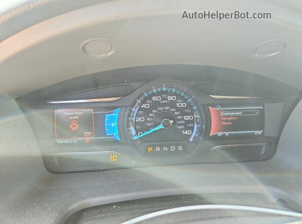 2FMHK6D8XKBA06188 2019 FORD FLEX Blue Widok zestawu wskaźników