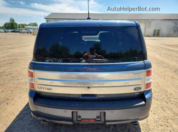 2FMHK6D8XKBA06188 2019 FORD FLEX Blue Widok z tyłu