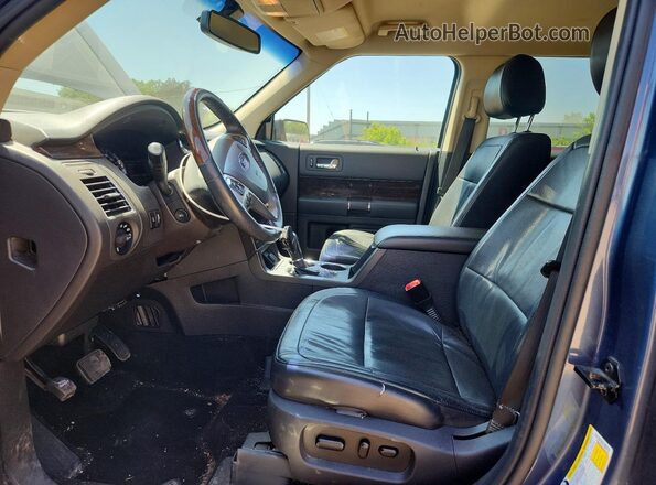 2FMHK6D8XKBA06188 2019 FORD FLEX Blue Widok wnętrza z przodu