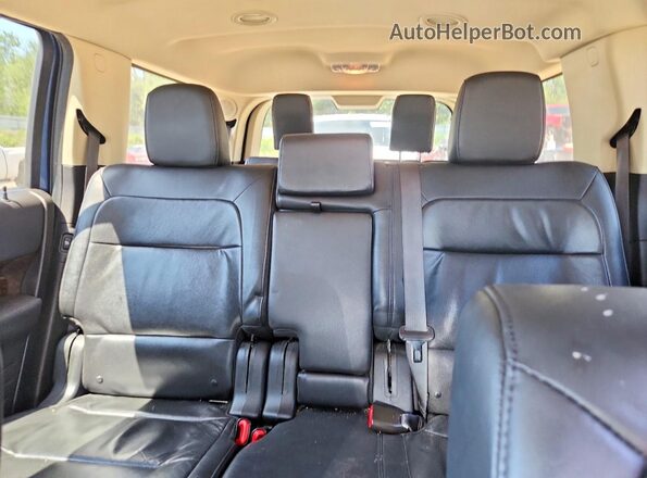 2FMHK6D8XKBA06188 2019 FORD FLEX Blue Widok tylnych siedzeń