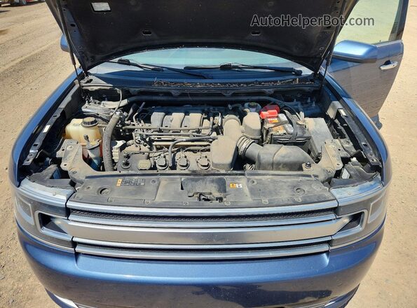2FMHK6D8XKBA06188 2019 FORD FLEX Blue Widok komory silnika