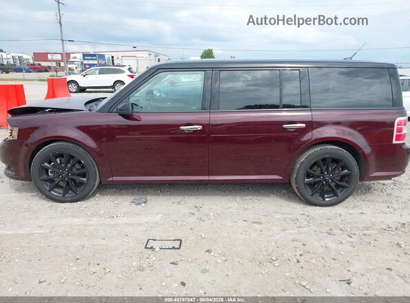 2FMHK6DT1JBA05434 2018 FORD FLEX Бордовый Панорамный вид салона 360°