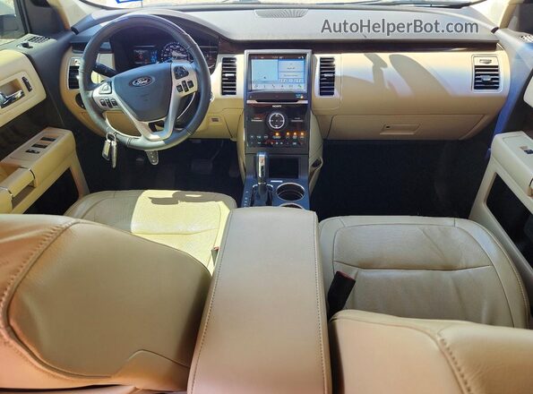 2FMHK6DT1KBA23403 2019 FORD FLEX White Dashboard view