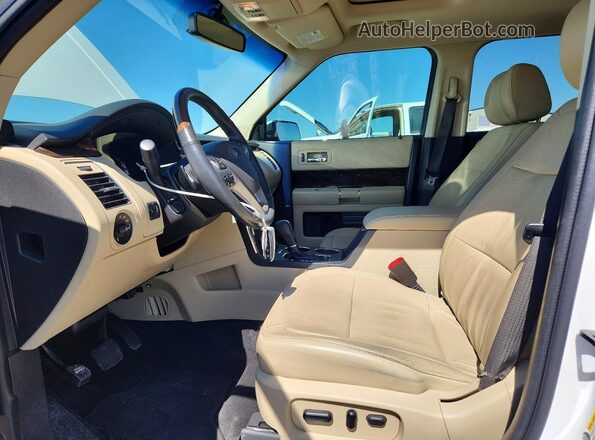 2FMHK6DT1KBA23403 2019 FORD FLEX White Front interior view