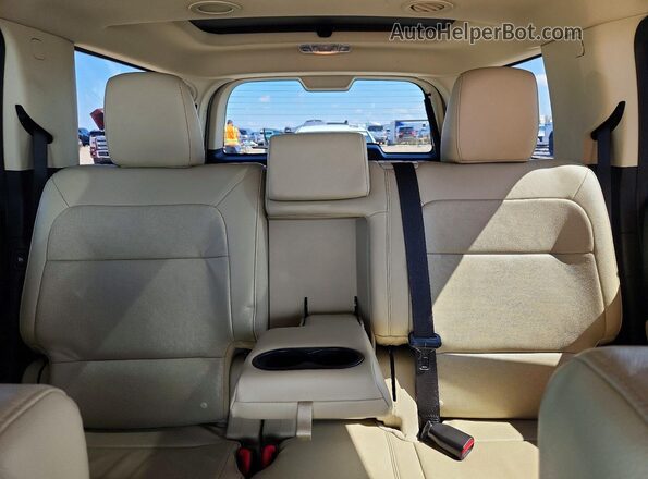 2FMHK6DT1KBA23403 2019 FORD FLEX White Rear seats view