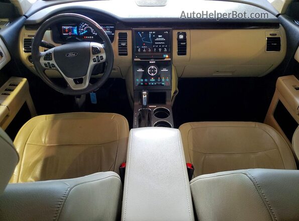 2FMHK6DT2KBA13494 2019 FORD FLEX Brown Vista del salpicadero
