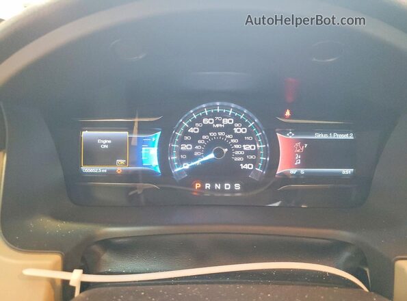 2FMHK6DT2KBA13494 2019 FORD FLEX Brown Vista del cuadro de instrumentos