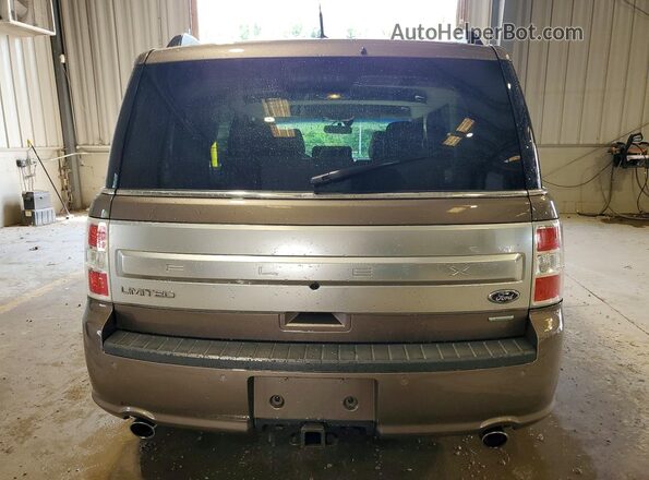 2FMHK6DT2KBA13494 2019 FORD FLEX Brown Vista trasera