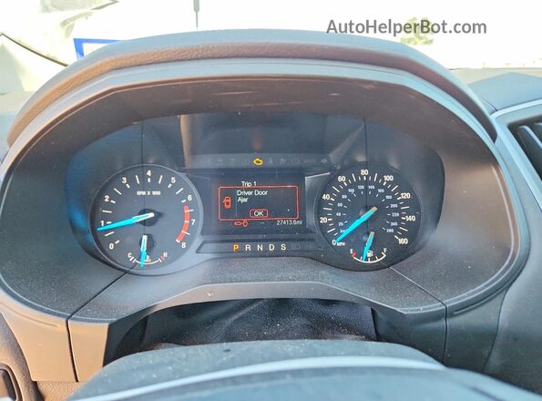 2FMPK3G90LBB06039 2020 FORD EDGE Gray Вид щитка приладів