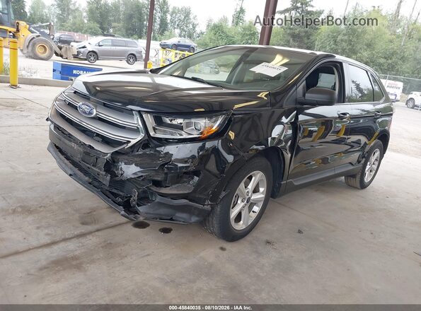 2FMPK3G91HBB10639 2017 FORD EDGE Black წინა მარცხენა ხედი სამი მეოთხედიდან