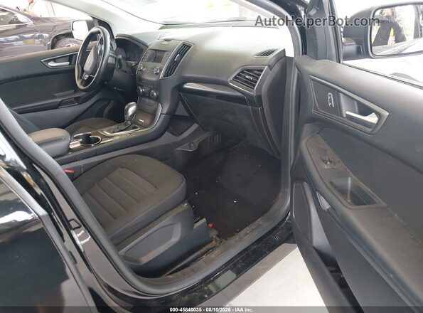 2FMPK3G91HBB10639 2017 FORD EDGE Black წინა სალონის ხედი