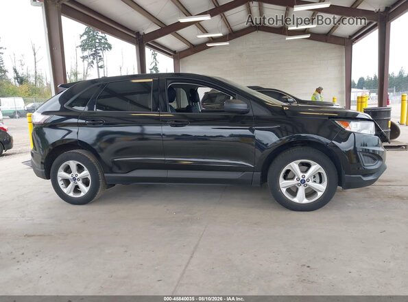 2FMPK3G91HBB10639 2017 FORD EDGE Black უკანა სალონის ხედი