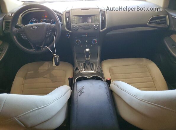 2FMPK3G91JBB25468 2018 FORD EDGE Silver Widok deski rozdzielczej