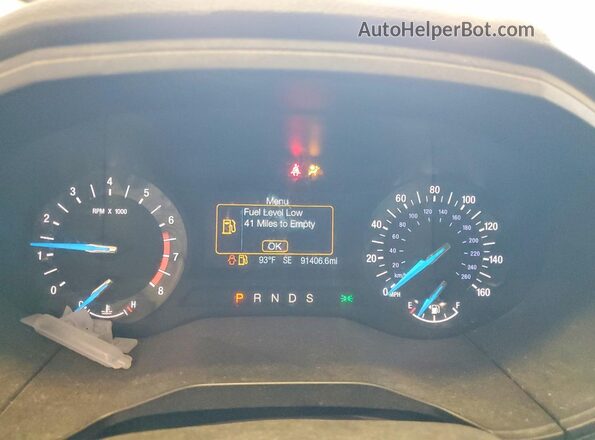 2FMPK3G91JBB25468 2018 FORD EDGE Silver Widok zestawu wskaźników