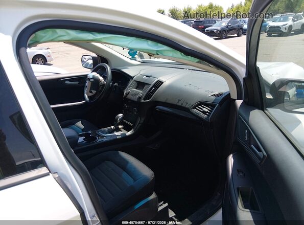 2FMPK3G91JBB73262 2018 FORD EDGE White Widok wnętrza z przodu