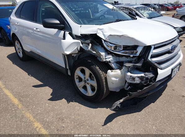2FMPK3G91JBB73262 2018 FORD EDGE White Widok z przodu