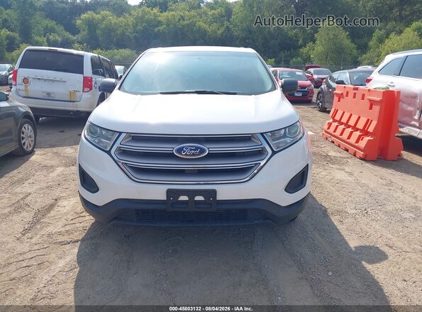 2FMPK3G91JBC35002 2018 FORD EDGE White Widok zestawu wskaźników