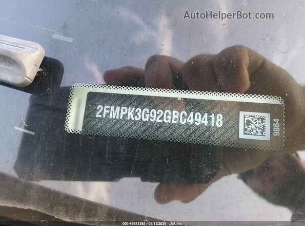 2FMPK3G92GBC49418 2016 FORD EDGE White Engine compartment view
