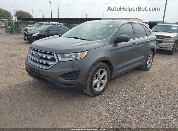 2FMPK3G92HBC36461 2017 FORD EDGE Gray წინა მარცხენა ხედი სამი მეოთხედიდან